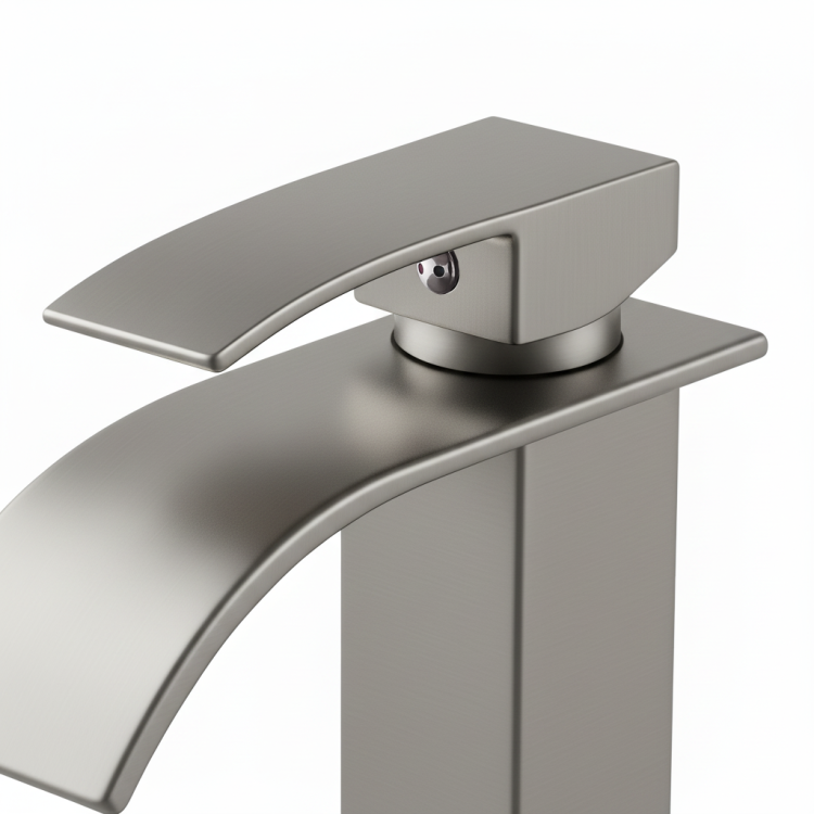 Single Handle Bathroom Faucet Lavatory Faucet Stainless Steel Single Hole Tp, Brushed Nickel