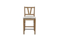 Counter Height Slat Back Chair Almond Set Of 2