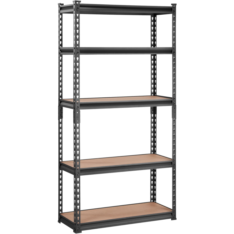Storage Shelving Unit, 5 Tier Adjustable, 2000 Lbs Capacity, Heavy Duty Garage Shelves Metal Organizer Utility Rack, Black, 30" L X 12" W X 60" H For Kitchen Pantry Basement Bathroom Laundry