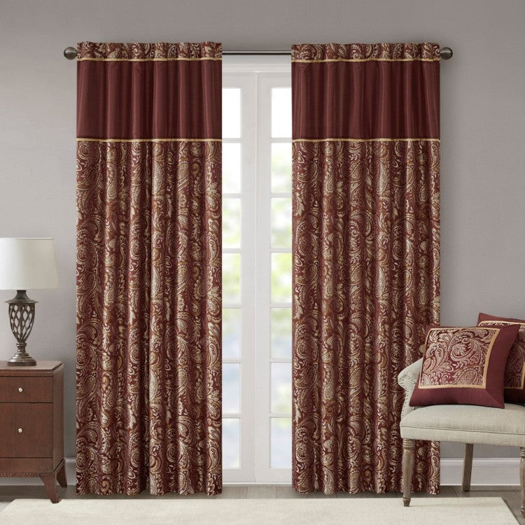 Jacquard Curtain Panel Pair 2 Pcs Window Panels