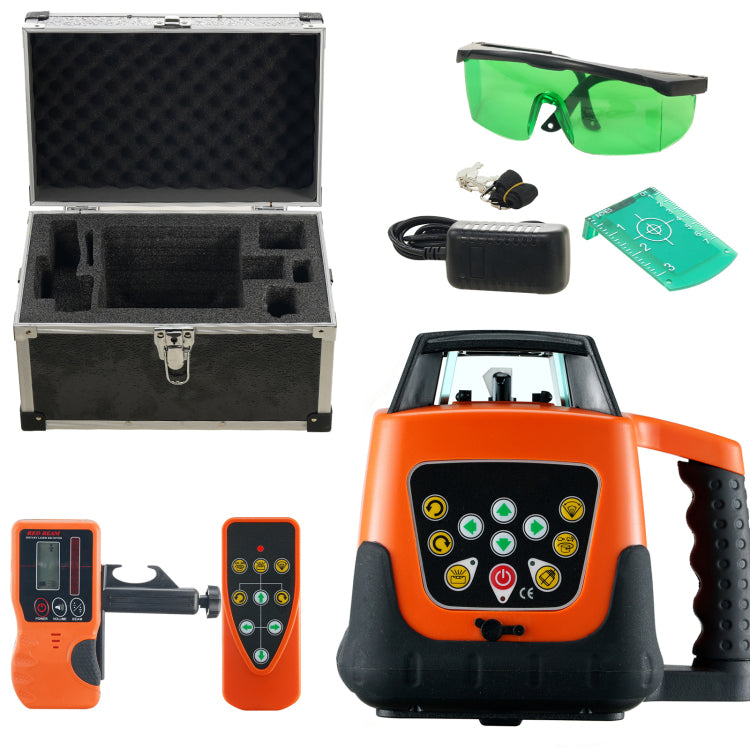 Laser Level, 2000Ft, 360 Degree Self Leveling Green Cross Line Laser, 5 Rotation Speeds & 4 Scanning Angles Adjustment, Ip66 Waterproof Remote Control Manual Self Leveling Mode, Battery Included