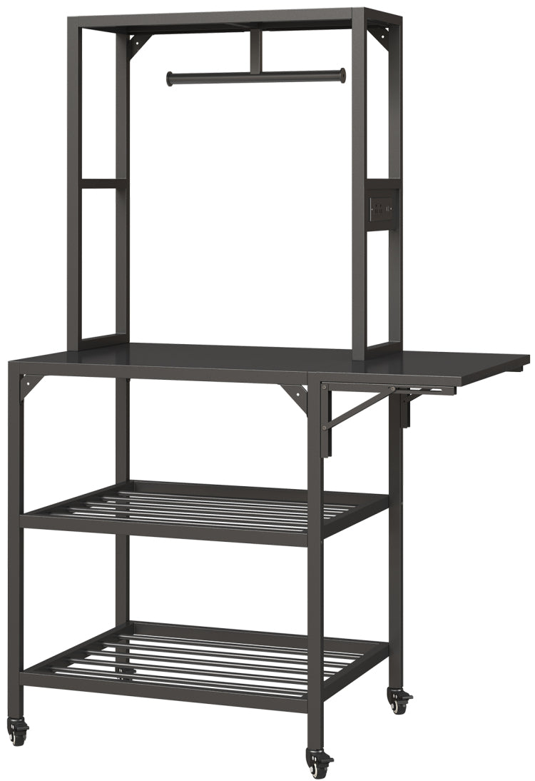 3D Printer Stand, Heavy Duty 3D Printer Table Stand With Filament Storage Rack, T Shaped Spools Holder Rack With Wheels,3D Printer Workbench For 3D Printing Studio, Home Office Workshop