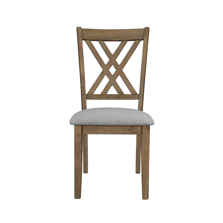 Amador Cross Back 2Pk Dining Chair Set
