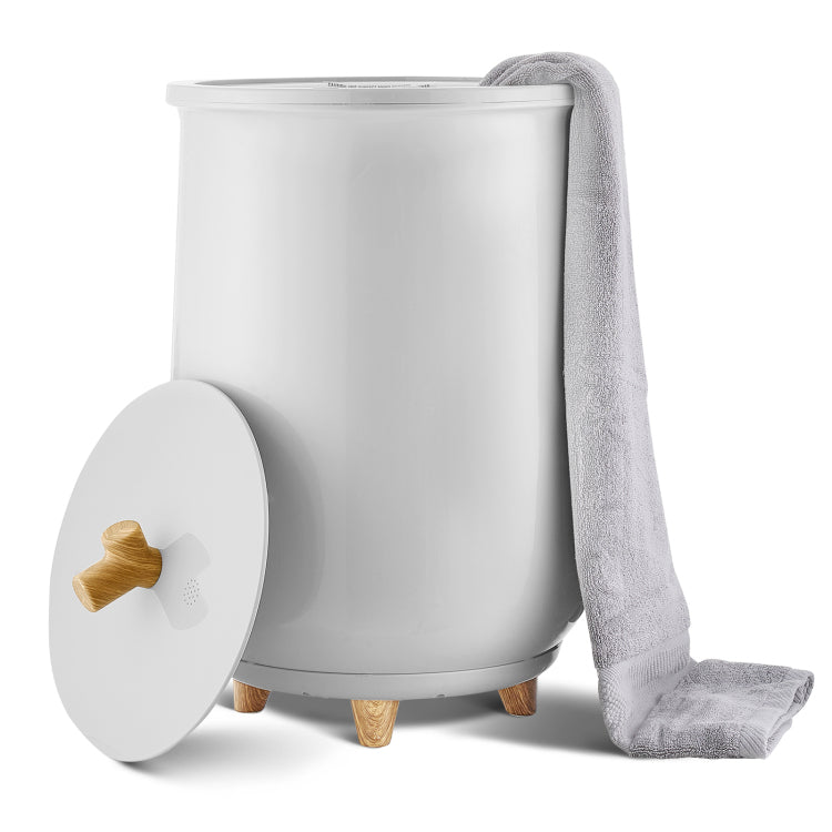 Towel Warmer Bucket, 20L Large Towel Warmer For Bathroom, Auto Shut Off Towel Heater Fits Up To Two 40"X70" Oversized Towels, Bathrobes, Blankets, 4 Level Timer Towel Warmer Ideal For Spa, Gray