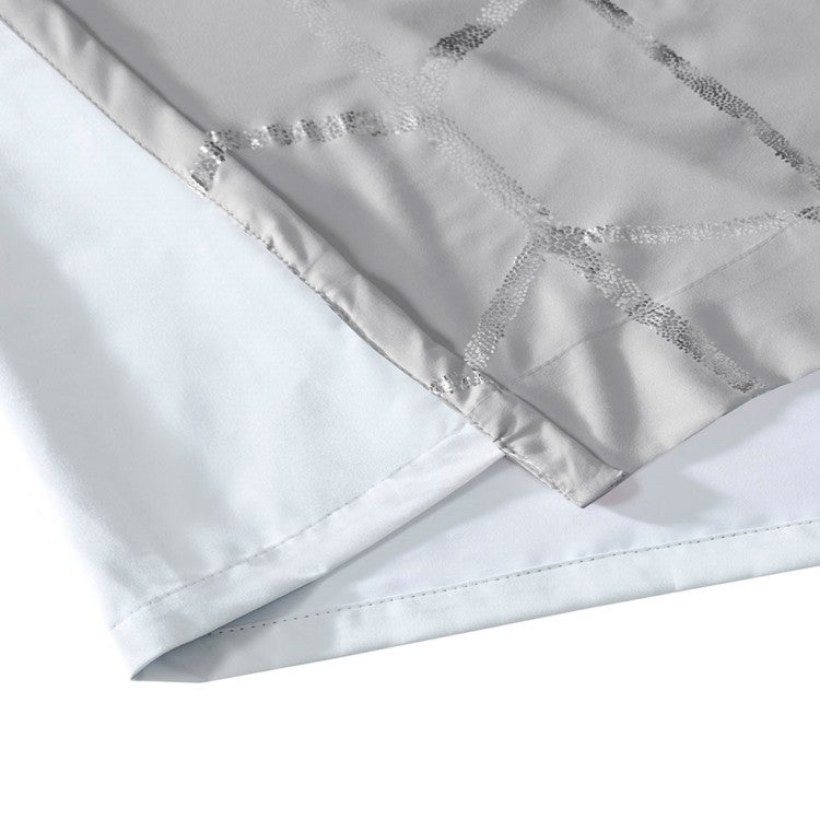Total Blackout Metallic Print Grommet Top Curtain Panel Only 1 Pc Panel