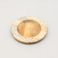 Handcrafted 13" Wood Charger Plate Wooden Dinning Placemat Artisan Wood Tableware