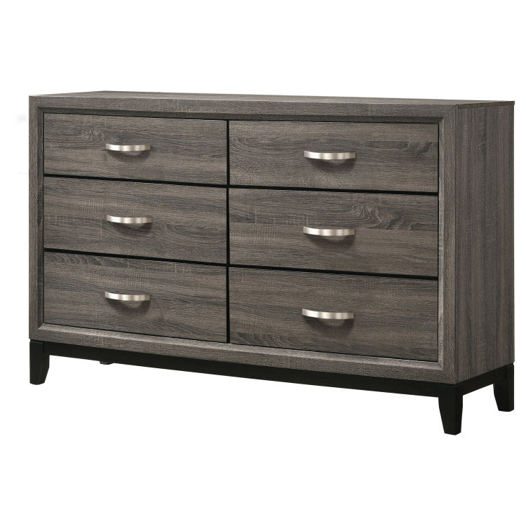 Cabrillo Grey Oak 6 Drawer Dresser