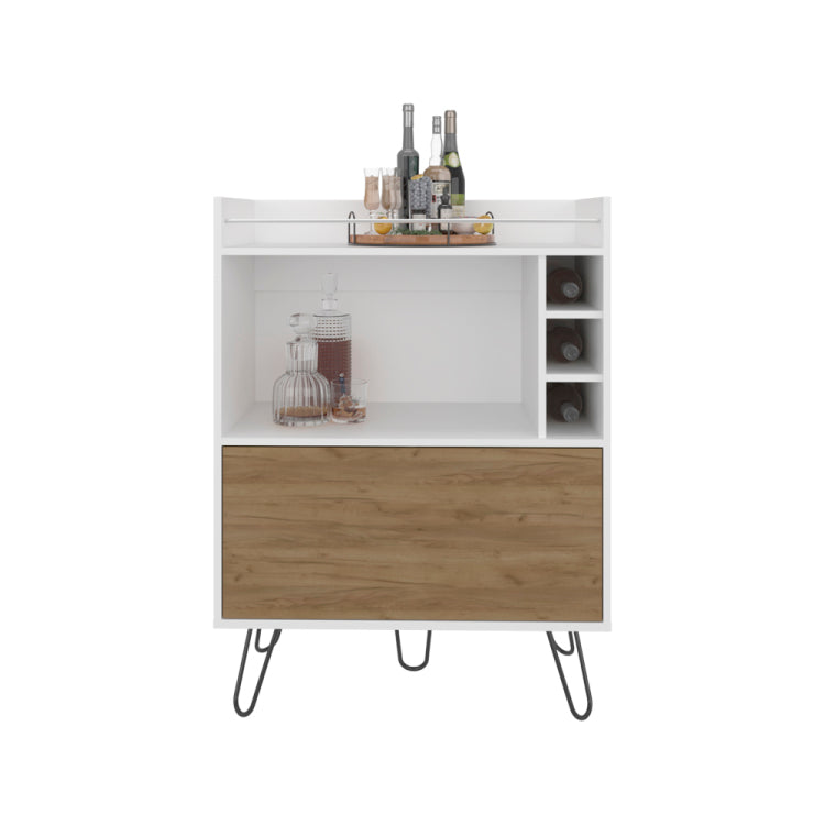 Platea Bar Cabinet, Living Room, White Macadamia