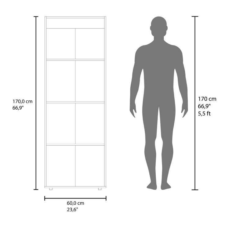 Soham Closet System Eco, Bedroom, Macadamia