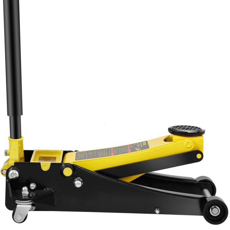 Floor Jack, 3 Ton Low Profile Floor Jack, Heavy Duty Steel Racing Floor Jack With Dual Pistons Quick Lift Pump, Floor Jack Lifting Range 3.35" 19.69"