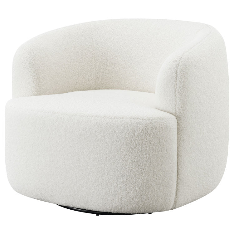 Denae Natural Upholstered Swivel Chair