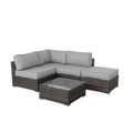Fully Assembled 3 Piece Wicker Seating Group With Plush Cushions