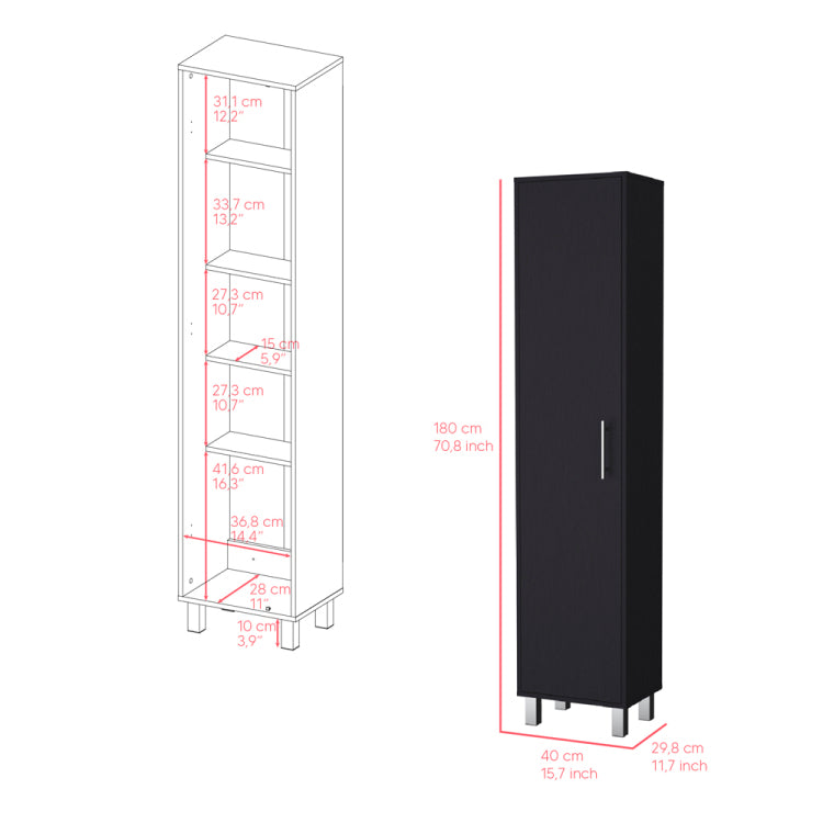 Cabinet Buccan Storage, Garage, Black