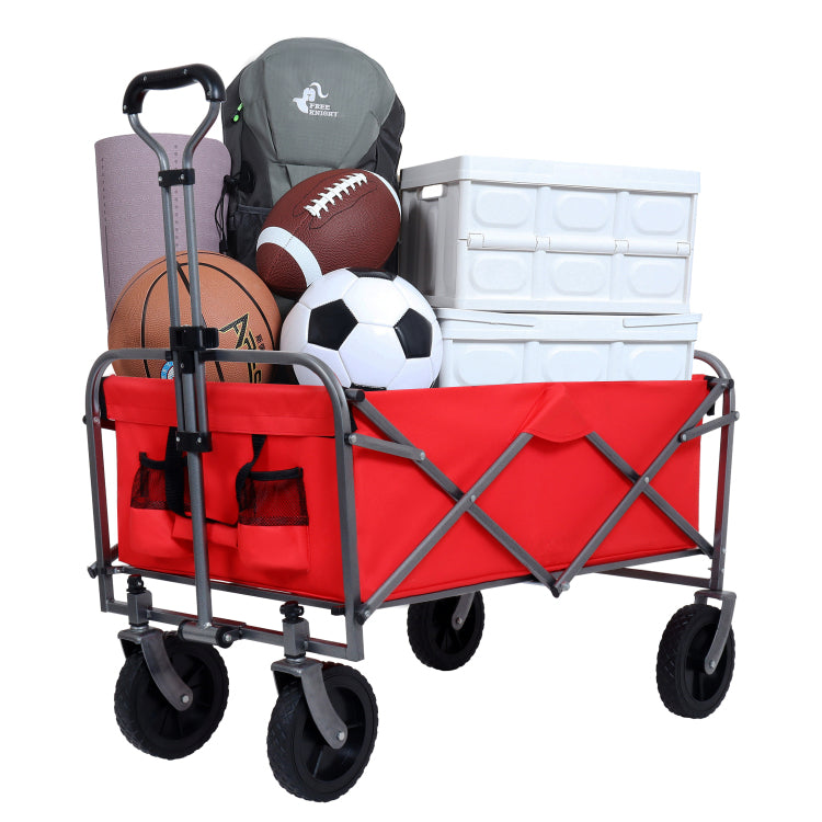 Collapsible Wagon Cart Foldable,Wagons Carts Foldable With Wheels With Drink Holders,For Shopping,Garden,Sports,Groceries,Apartment,Camping,Outdoor