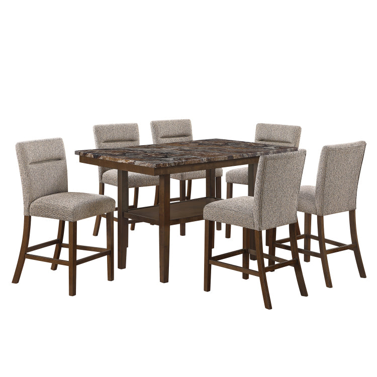 Marcello Extra Padded Brown 2Pk Dining Chair Set