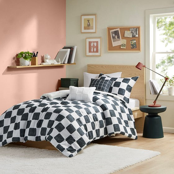 Twin Twin Xl Checkered Comforter Set