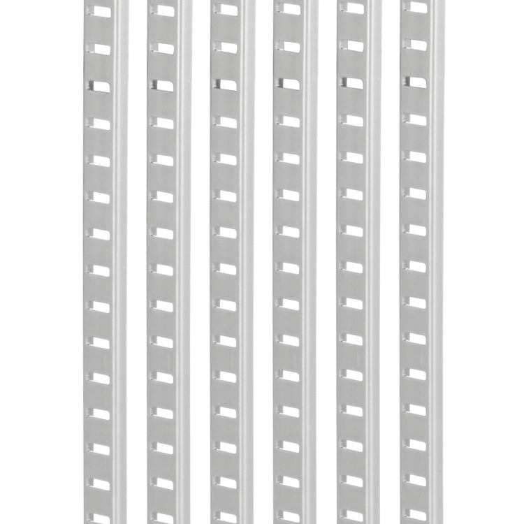 Shelf Track 36.3 Inch 6 Pack Adjustable Steel Wall Mounted Shelf Pilaster
