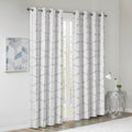 Total Blackout Metallic Print Grommet Top Curtain Panel Only 1 Pc Panel