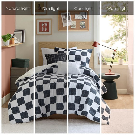 Twin Twin Xl Checkered Comforter Set