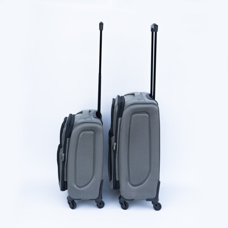 20 24 Travel Case Two Piece Suitcase Set Oxford Trolley Case Without Password Lock Universal Wheel Oxford Cloth Backpack Gray