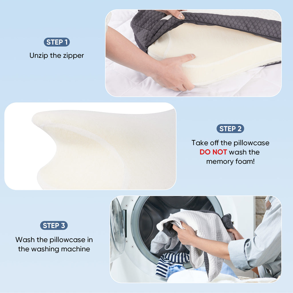Ergonomic Travel Neck Pillow 950G Molded Pu Slow Rebound Foam, Dual Layer Cover, Compact & Supportive For Airplane, Car & Office Use