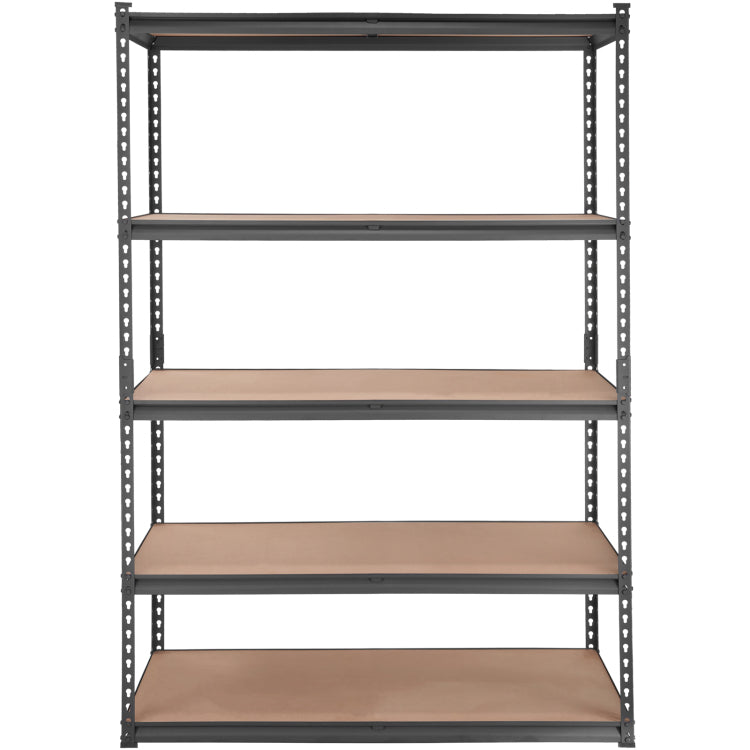 Storage Shelving Unit, 5 Tier Adjustable, 2000 Lbs Capacity, Heavy Duty Garage Shelves Metal Organizer Utility Rack, Black, 48" L X 24" W X 72" H For Kitchen Pantry Basement Bathroom Laundry