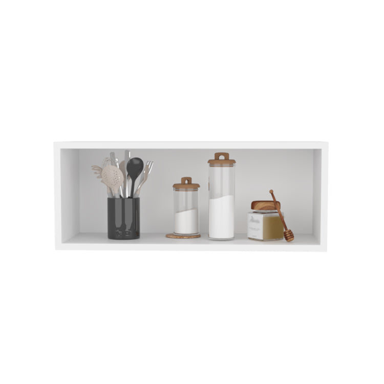 Wall Cabinet 12" H, 1 Spacious Shelf, White