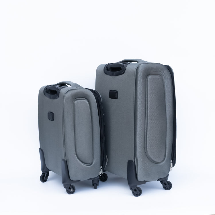 20 24 Two Piece Suitcase Suitcase Set Oxford Trolley Case Without Password Lock Universal Wheel Gray