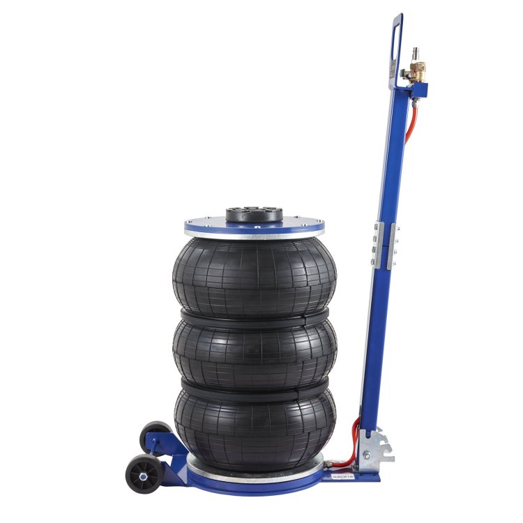 Air Jack, 5 Ton 11000 Lbs Triple Bag Air Jack, Airbag Jack With Six Steel Pipes, Lift Up To 18.5 Inch 470 Mm, 3 5 S Fast Lifting Pneumatic Jack, With Adjustable Handle For Car, Garage, Repair