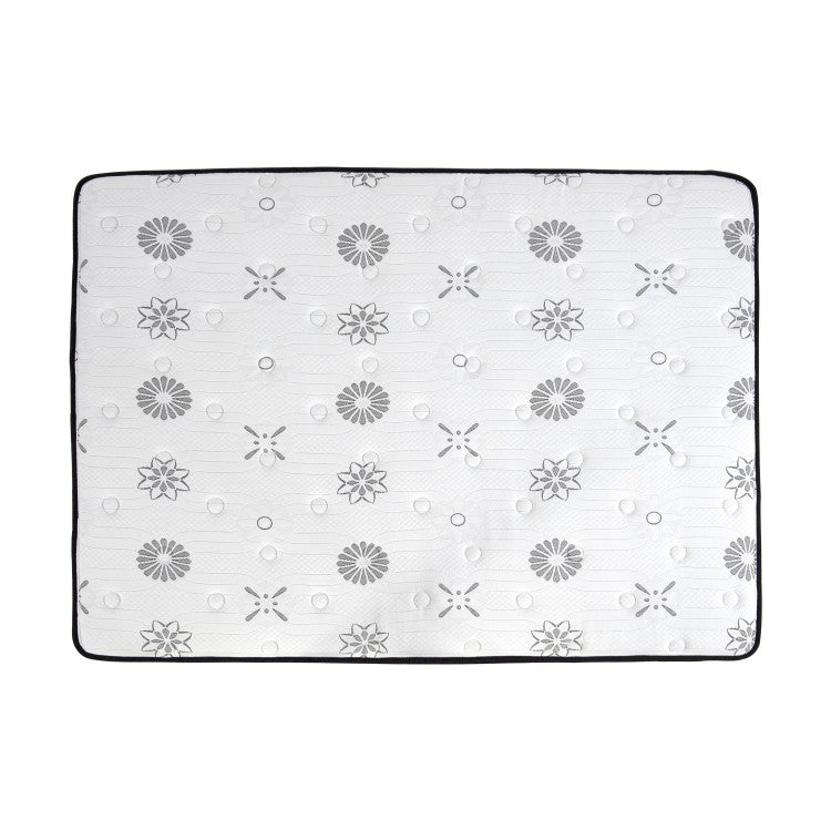 12 Inch Queen Mattress Highly Quilted Cover Hybrid Mattress, White, Plush Foam Mattress In A Box, Luxury Comfort Mattress