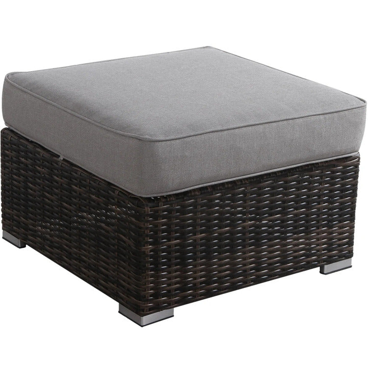 Outdoor Ottoman With Cushion Fully Assembled
