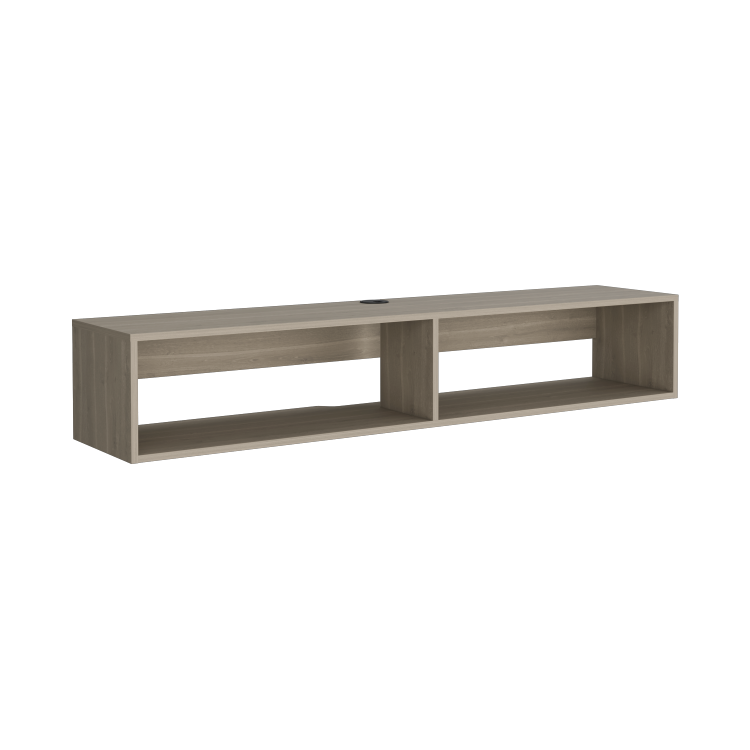 Floating Tv Stand Moore, Living Room, White Oak