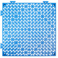 Interlocking Tile 55Pcs Blue, Drainage Tiles 12" X 12" Splicing, Pvc Interlocking Drainage Floor Tiles, Non Slip Drainage Holes For Restroom, Bathroom, Kitchen, Pool, Wet Areas, Blue