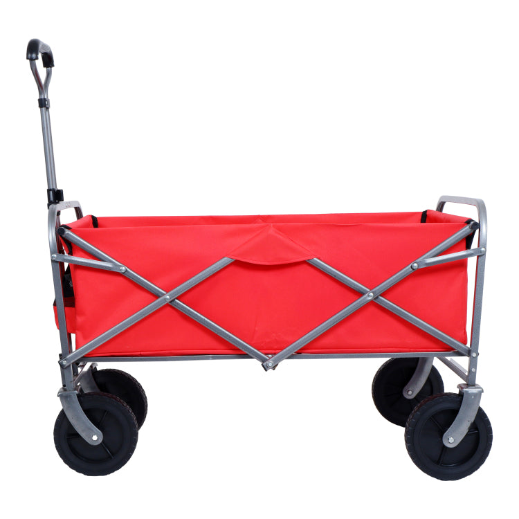 Collapsible Wagon Cart Foldable,Wagons Carts Foldable With Wheels With Drink Holders,For Shopping,Garden,Sports,Groceries,Apartment,Camping,Outdoor