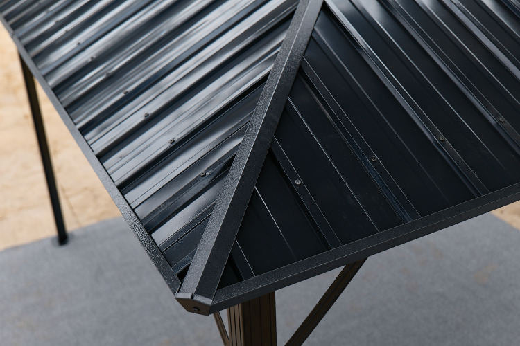 10*10 Color Steel Tile Double Roof Pavilion Gazebo