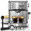 20 Bar Professional Espresso Machine With Milk Frother, Single & Double Shot, Ese Pod Compatible, Removable Water Tank For Cappuccino, Latte, & Macchiato Home Barista Edition