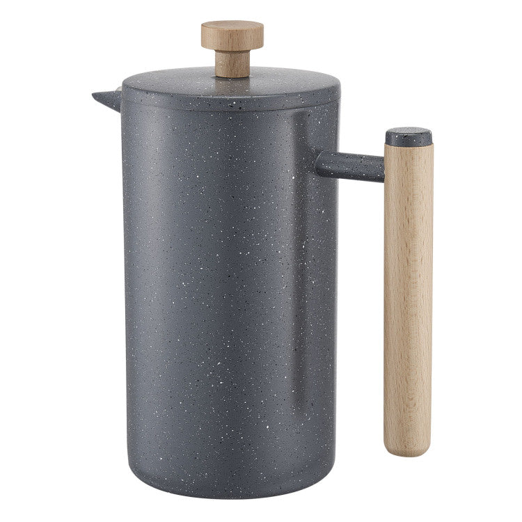 French Press Coffee Maker 34 Oz Stainless Steel French Coffee Press Black