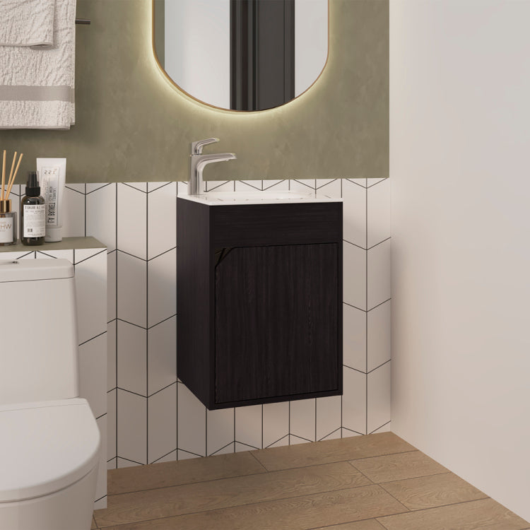 Hudson Vanity Sink, Bathroom, Black