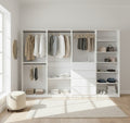 Prosper White Freestanding Walk In Wood Closet System
