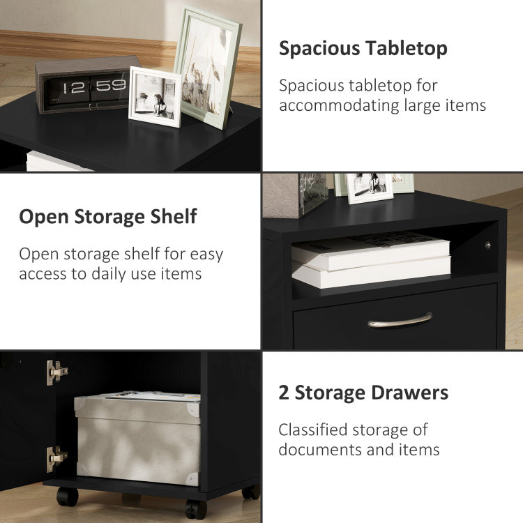 Mobile Storage Cabinet Organizer