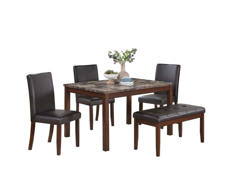 5 Piece Dining Set With Chairs And Bench