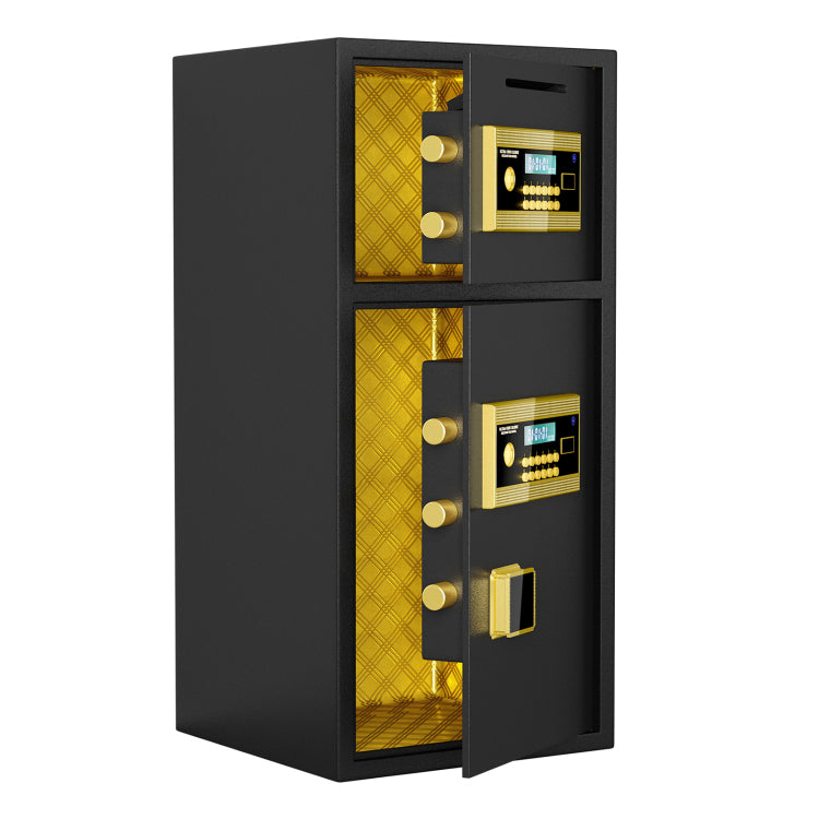 Large Double Door Coin Operated Safe,Digital Security Safe With Fireproof And Waterproof Bag,6.5 Cubic Feet Safe Box With Hidden Code Function For Home,Office And Hotel