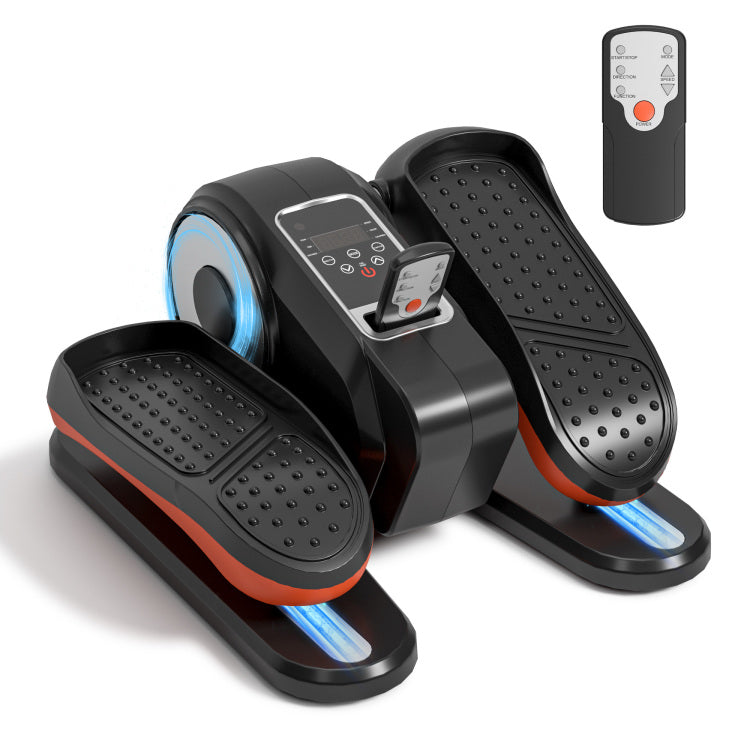 Under Desk Elliptical Machine 12 Speeds, Remote Control, Bidirectional Pedals , Silent Seated Exerciser For Seniors & Rehabilitation