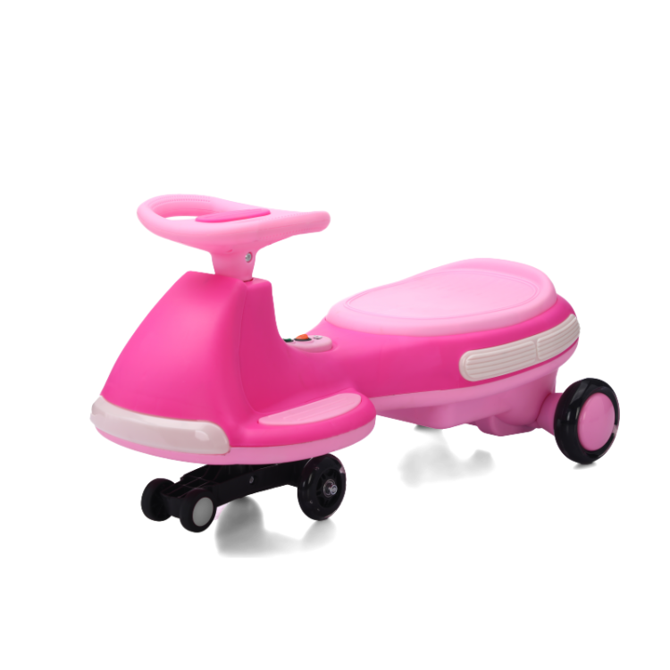 Electric Rocking Car, Fully Illuminated, With Enlarged Flashing And Silent Wheels, 12V7 Battery, Dual Drive 550 Motor, And Bluetooth Gliding And Electric Two In One