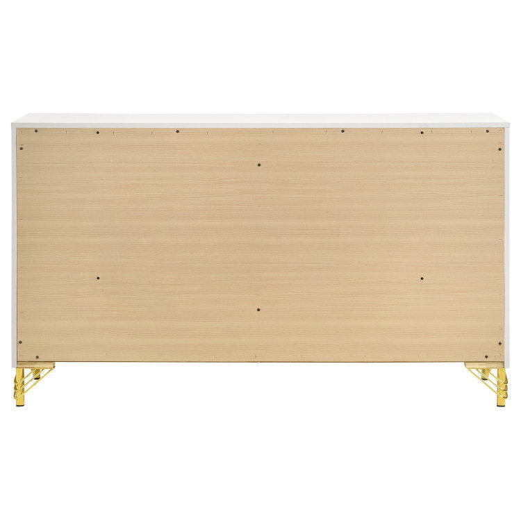 Chesney White 6 Drawer Bedroom Dresser