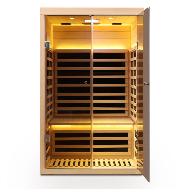 Low Emf Two Person Wide Space Hemlock Double Doors Great Glass Luxury Indoor