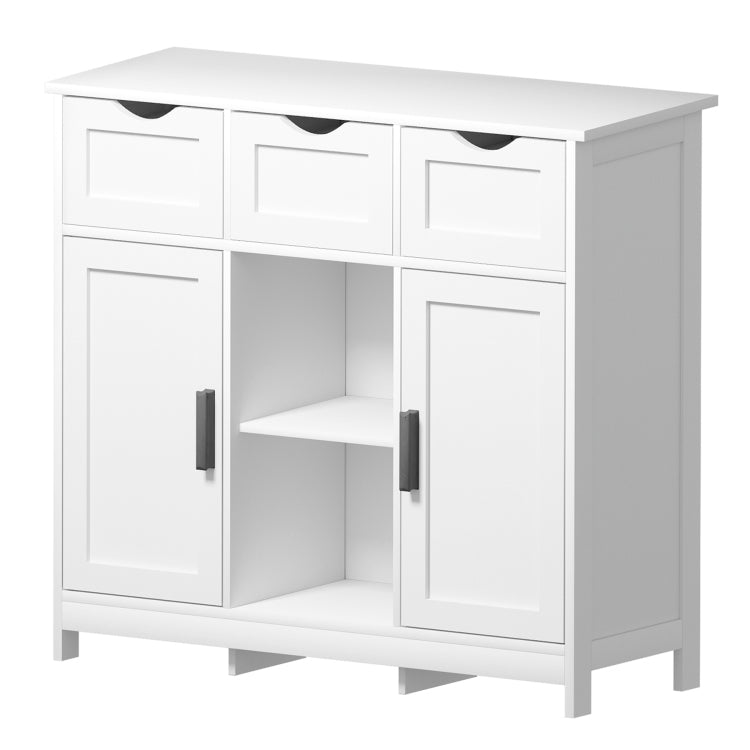 Storage Cabinets,Wooden Floor Cabinet,With Drawers And Shelves Storage Cabinets,Accent Cabinet For Living Room,Bedroom,Bathroom Furniture Home Decor White