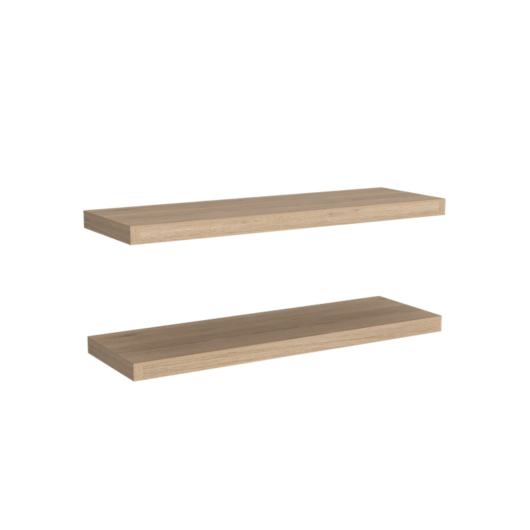 Ecco 31.5" Wide Floating Shelves Set Of 2, Shelves For Wall Decor For Bedroom, Bathroom Storage Shelves, Book Shelves For Living Room