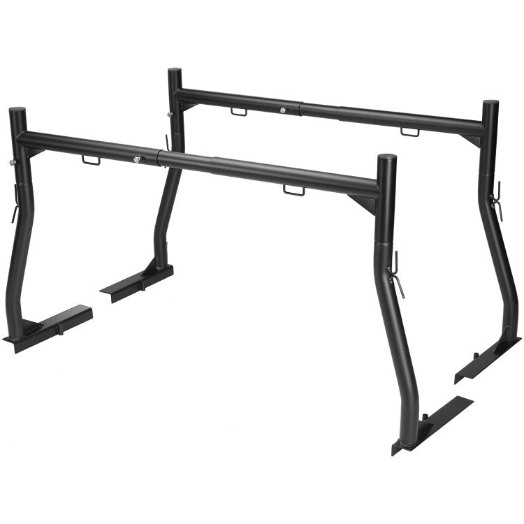 Truck Rack, 46 71Inch Extendable Truck Ladder Rack, 800 Lbs Capacity Steel Ladder Rack For Truck With Non Drilling J Bolts, Heavy Duty Truck Bed Rack For Kayak, Surfboard, Lumber, Ladder