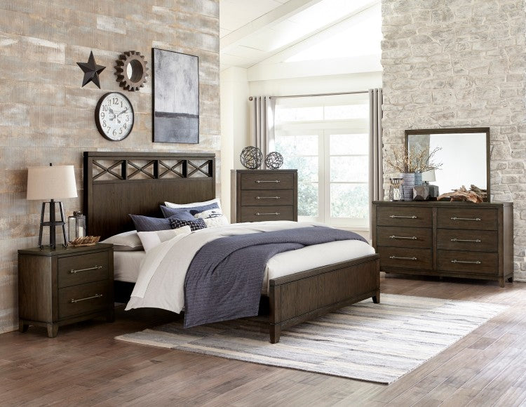 Contemporary Style Bedroom 1Pc Nightstand Of 2 Drawers Dark Brown Finish Wooden Furniture Modern Look